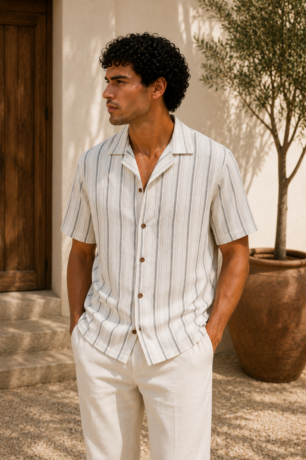 Santorini Stripe Shirt